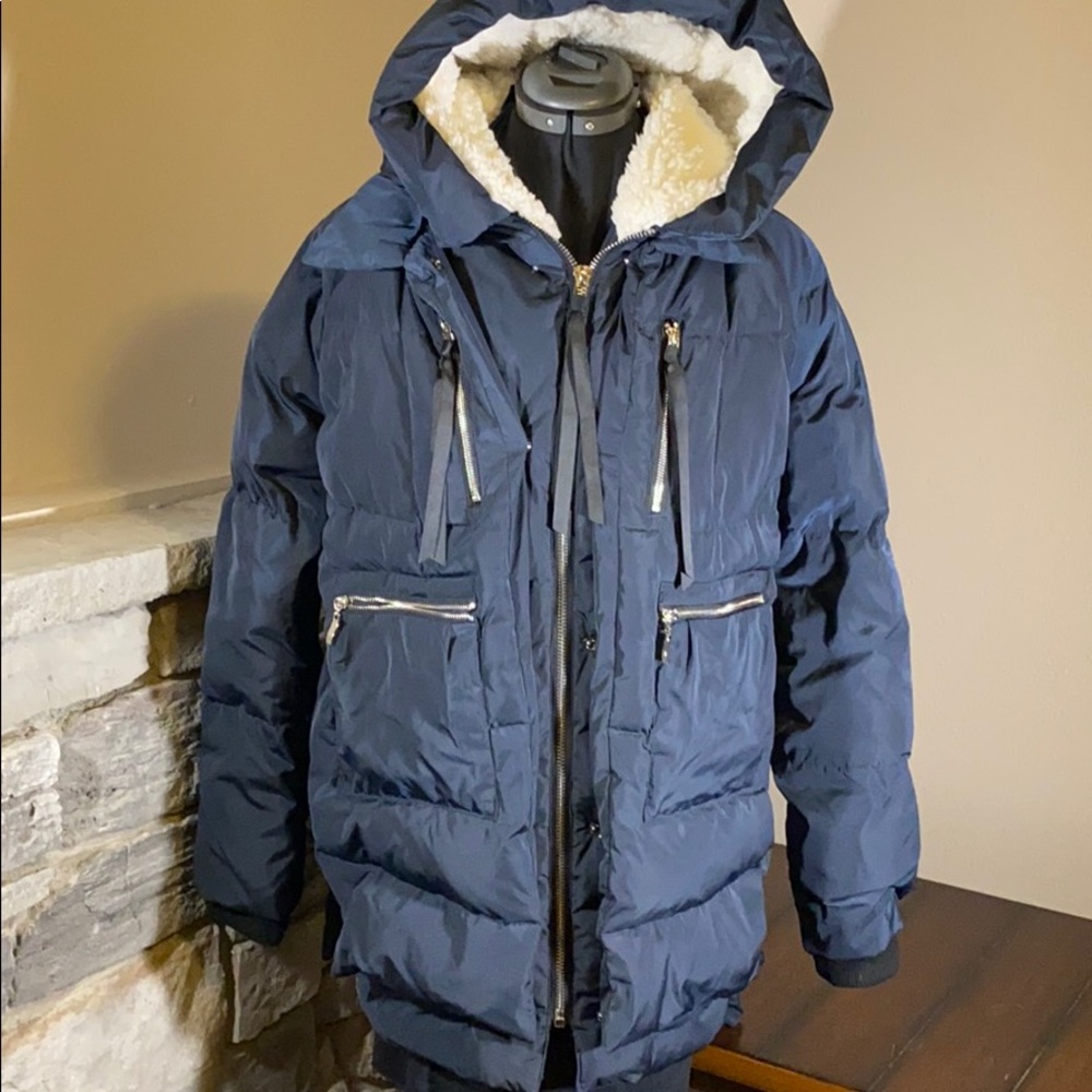 Orolay Navy Blue Puffer Coat XL
